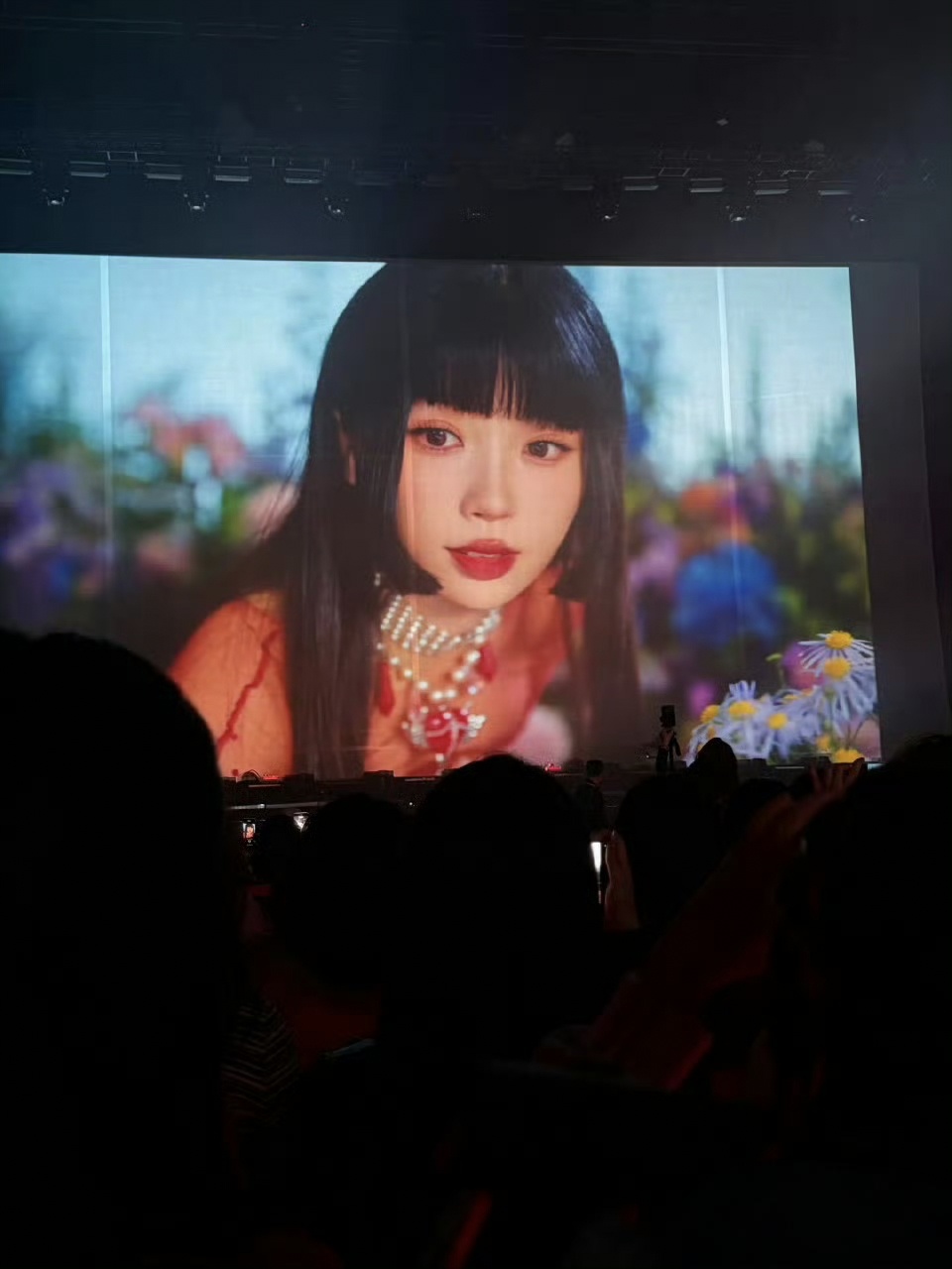 虞书欣生日会虞书欣BLOSSOM生日会太戳心！石榴红专属话筒+9999朵玫瑰花海