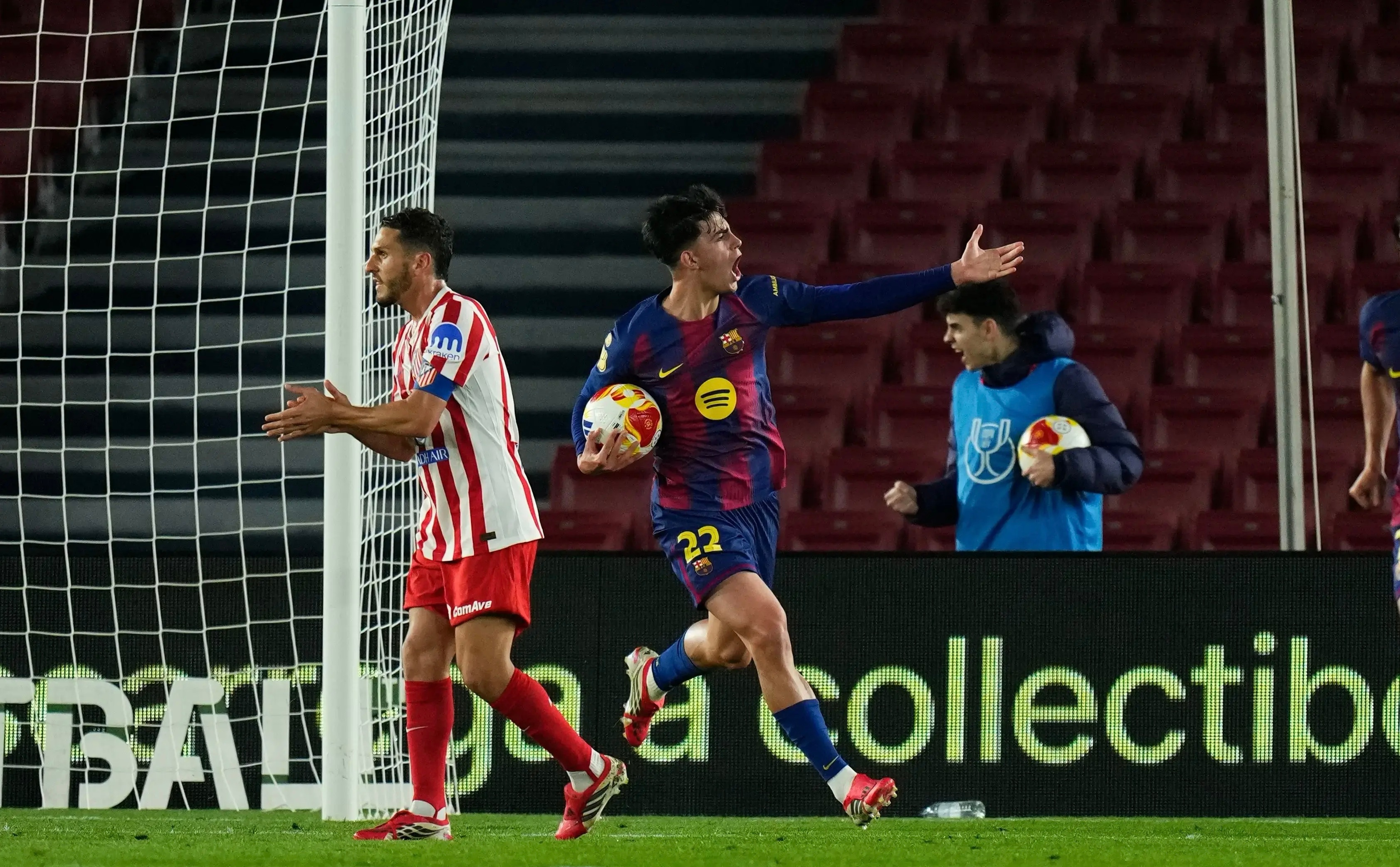 巴萨险些再次上演诺坎普奇迹，首回合4球落败于马竞，次回合打出3-0，还是遗憾的被