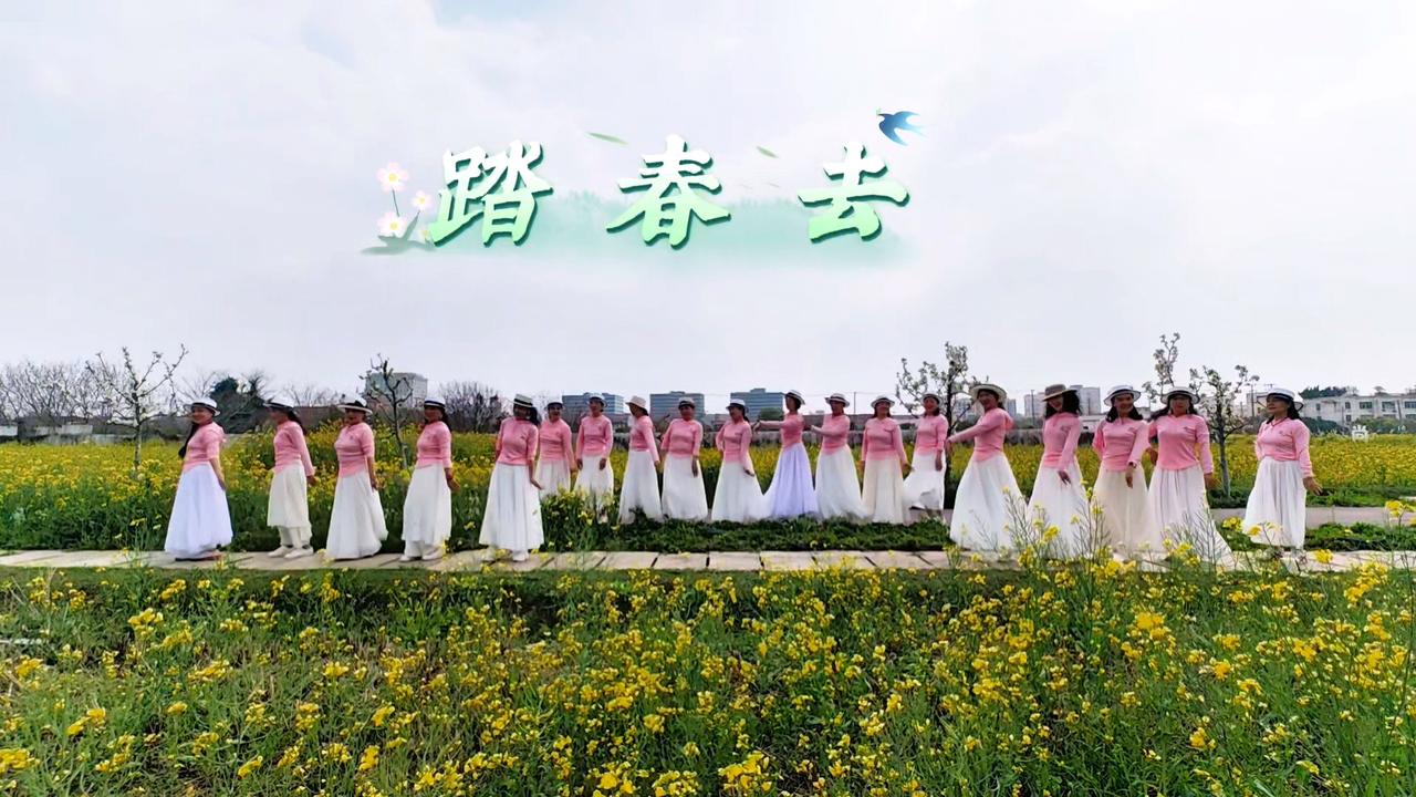 晒晒你相册里的油菜花吧春天真美好，接地气的油菜花开了，我们舞蹈队也是不错过这个烂