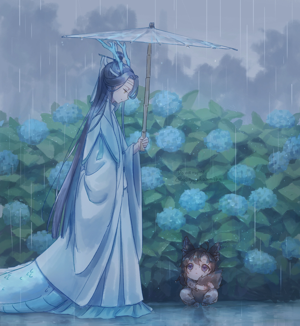 魔道祖师魔道祖师忘羡 捡到一只小狐羡！快带回去，养大了“天天”[求关注]x:us