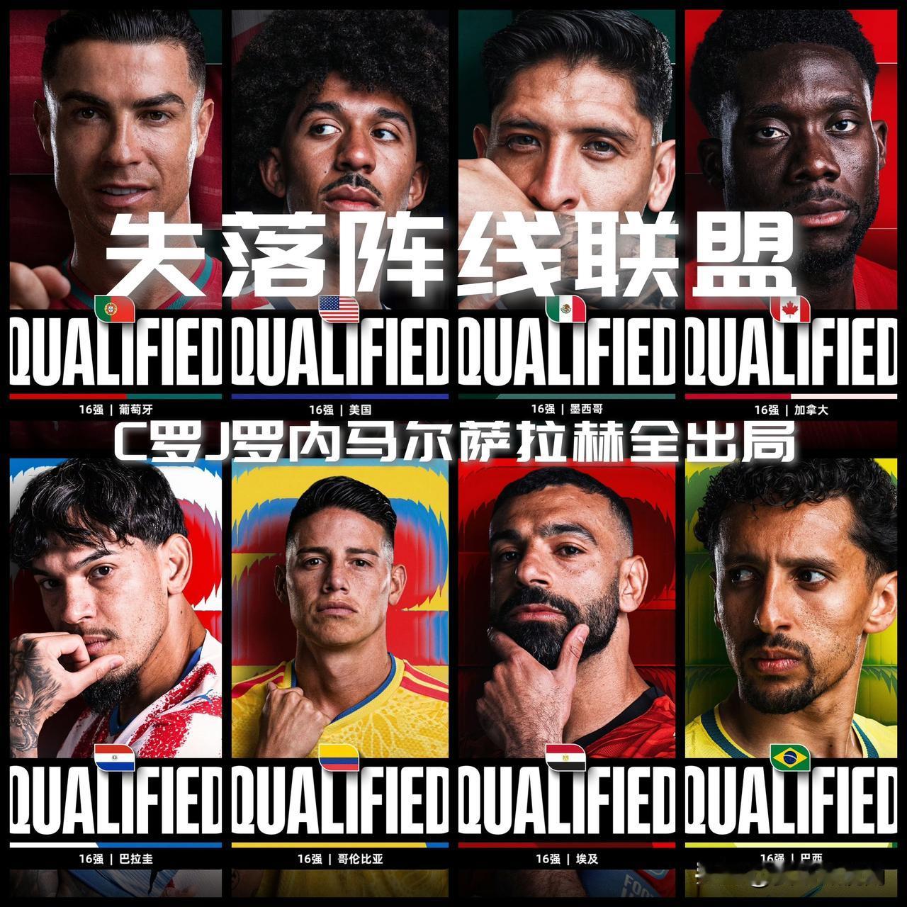 【十六进八冰火两重天！梅西携手内马尔哈兰德姆巴佩晋级！C罗领衔J罗内马尔萨拉赫出