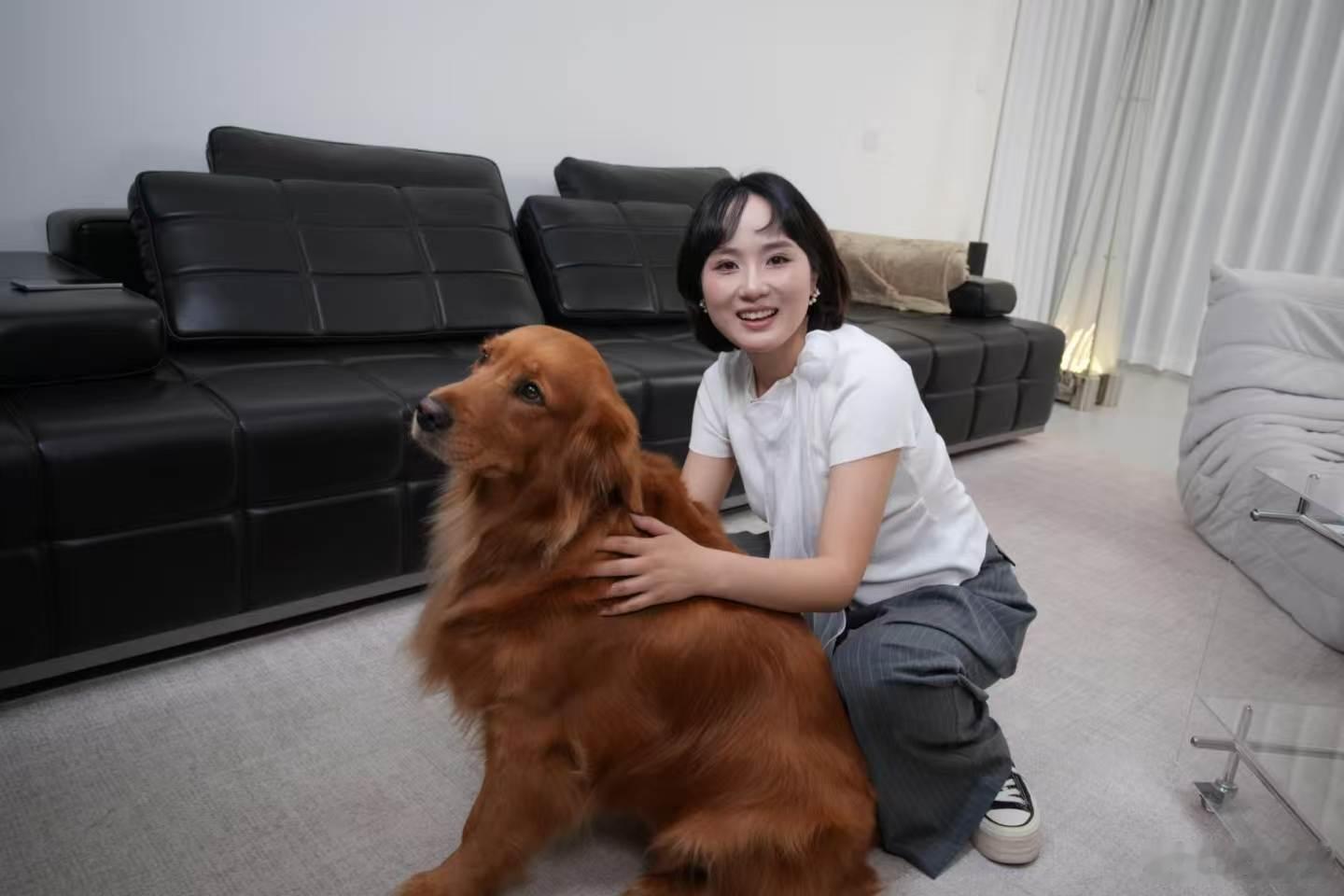 好喜欢这种温顺的狗狗啊🐶🐶🐶，汪汪汪付卷卷付卷卷 郑州