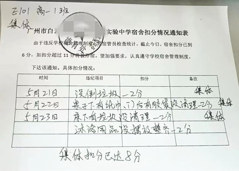 学校就剩下这点能耐了，动不动就说要停宿。之前有一个学生第三次带手机到学校，被停宿