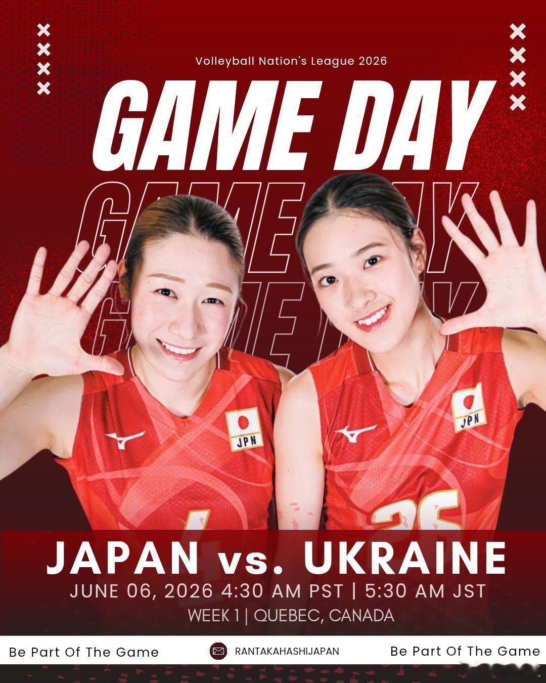国际排坛动态日本女排北京时间明天凌晨04:30 日本女排对阵乌克兰女排，樱花女冲
