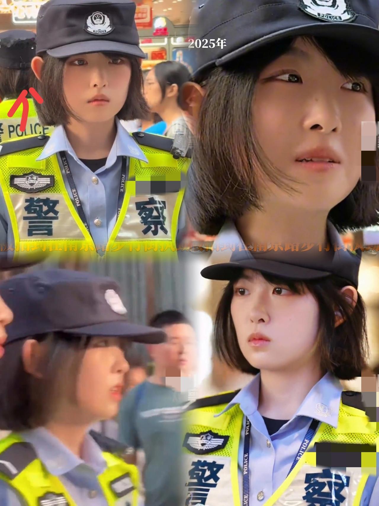 大家发现了没有
我们都被上海南京路执勤美女学警骗了
她看起来一丁点也不简单，她懂
