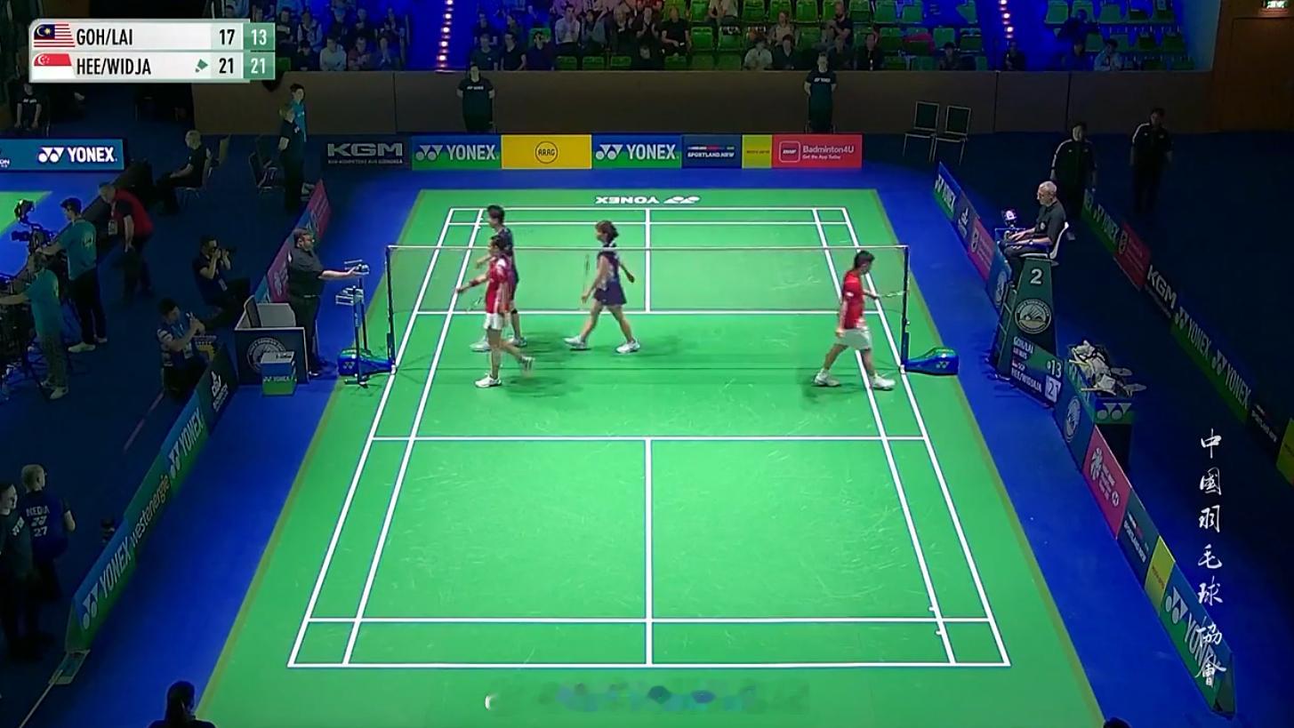 混双 1/4赛吴埙阀(5)/赖洁敏 17-21 13-21 许永凯/维德佳佳有点