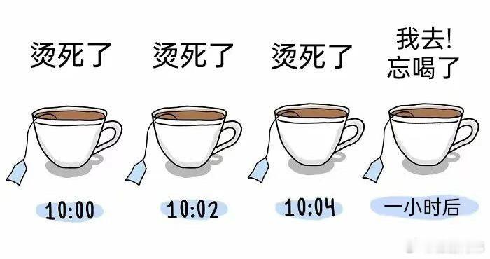 打工人泡茶泡咖啡的过程 ​​​