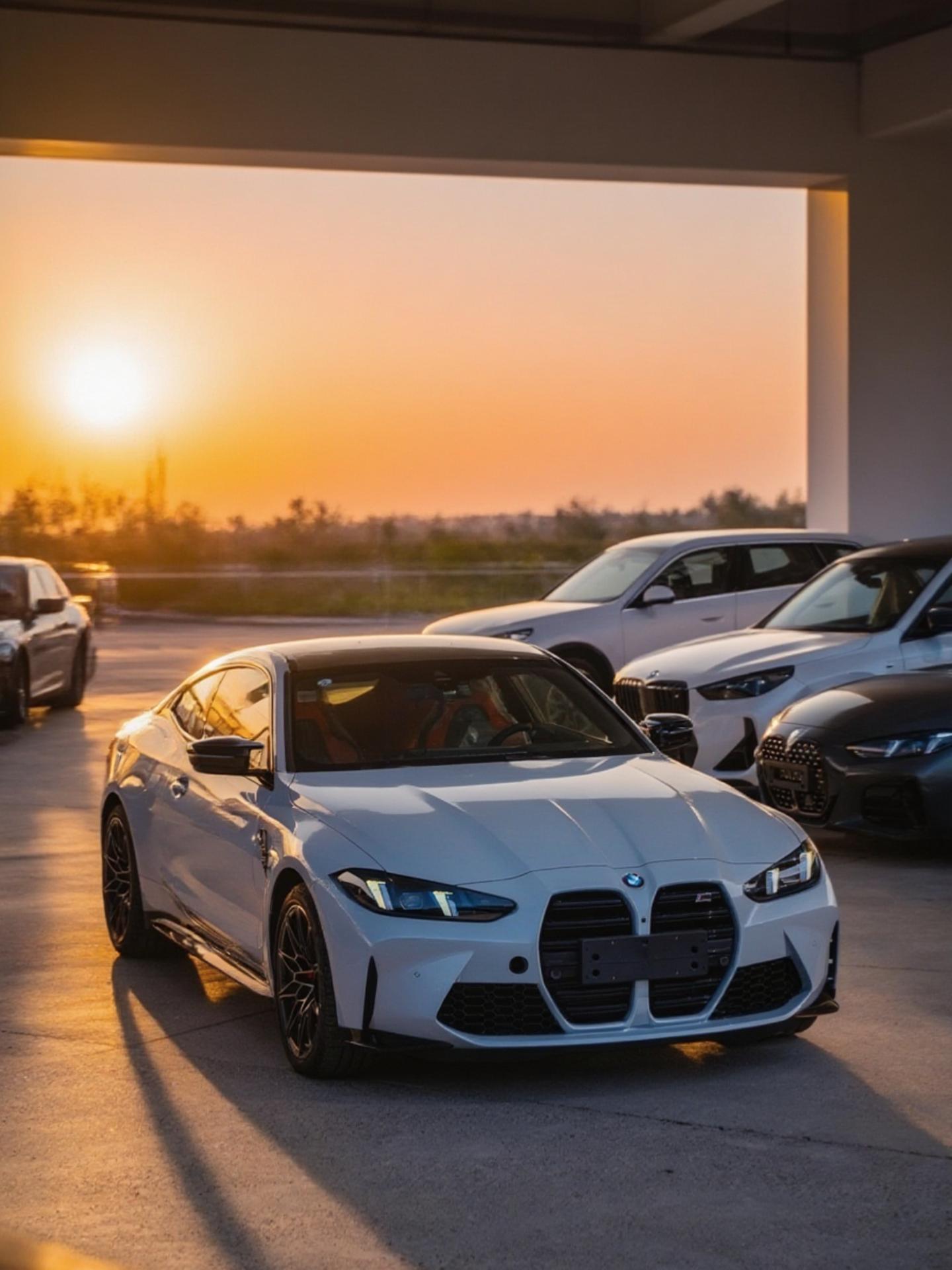 宝马M4 四驱 布鲁克林灰/卡拉米橙 夭折出M4 四驱 9439 布鲁克林灰/卡