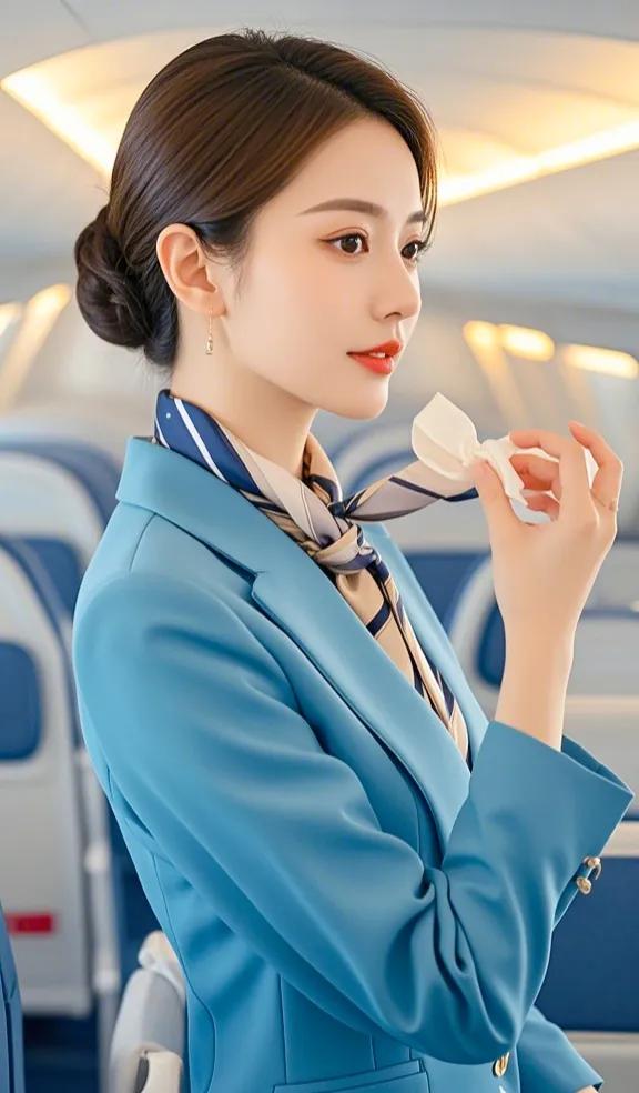 你们坐飞机的时候，觉得空姐的服务态度怎么样？#时尚美女机长# #美女空姐高颜值#