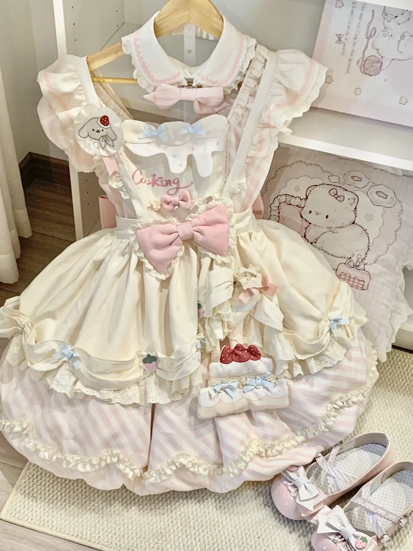 幸福就是收到了好朋友送的小裙子。妹宝返图