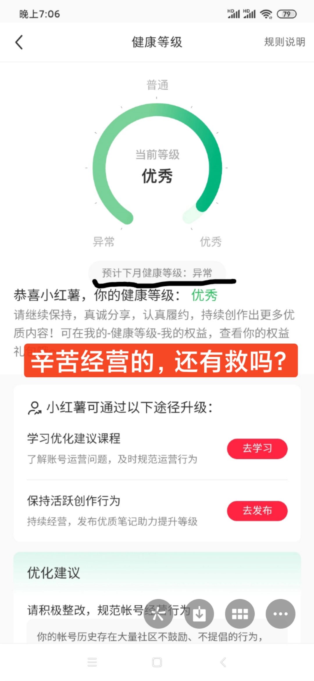 辛苦经营的，还有救吗？