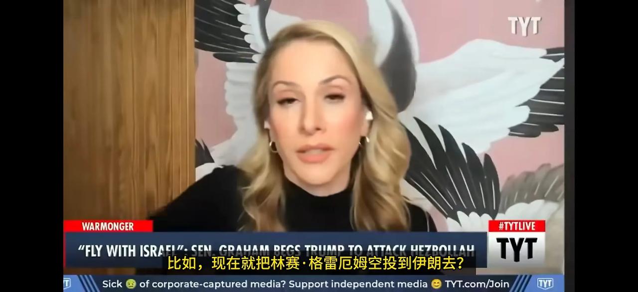 美国记者安娜·卡斯帕里安提议将美国保守派参议员林赛·格雷厄姆空投到伊朗或黎巴嫩的