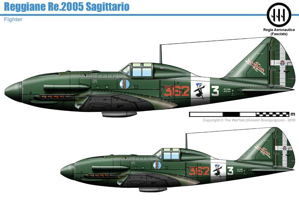 烽火问鼎计划  每天认识一件兵器  雷贾尼 Re.2005“射手座”战斗机 