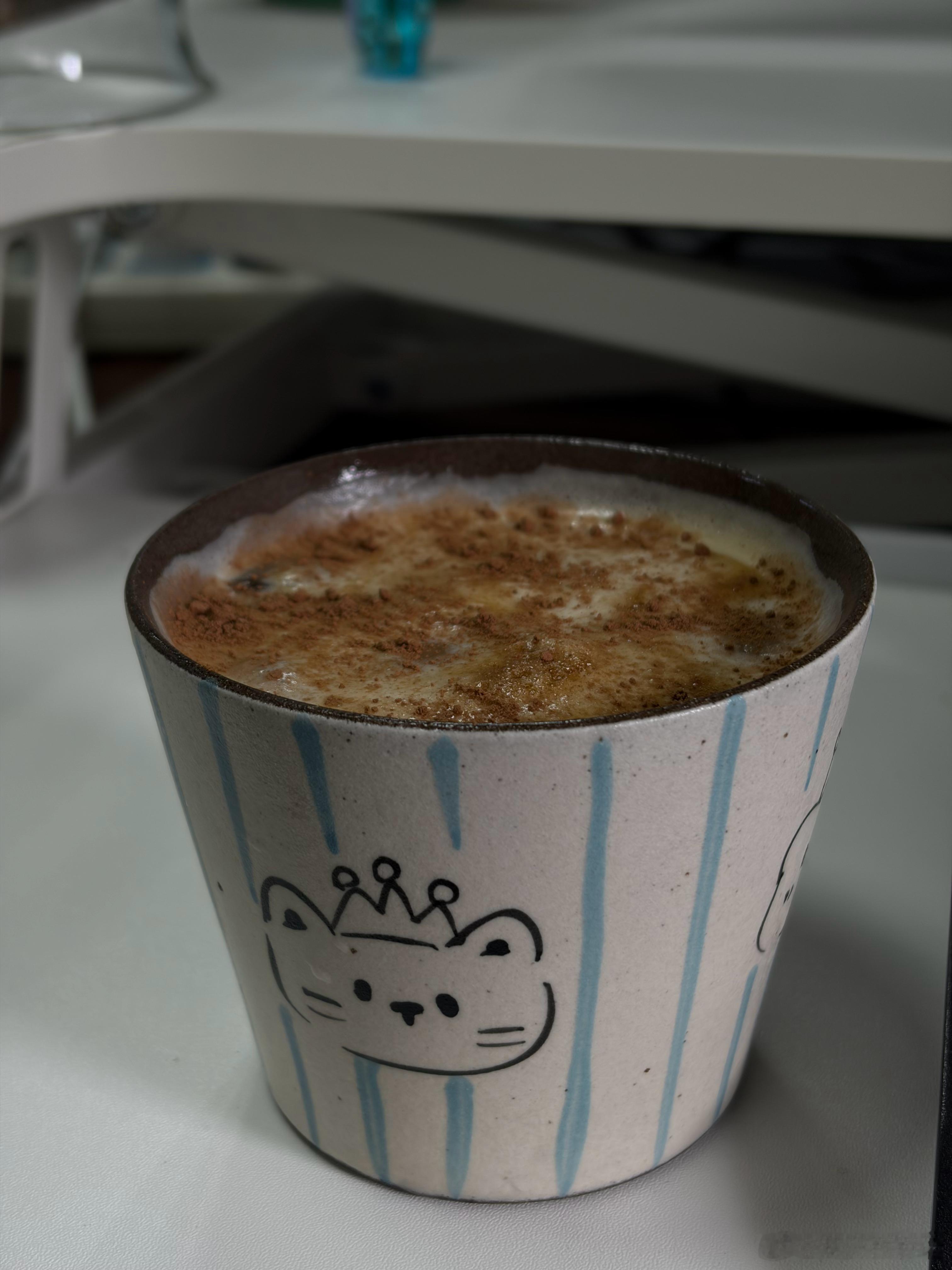 搭子用新杯子给我做的咸芝士拿铁☕️哈哈 