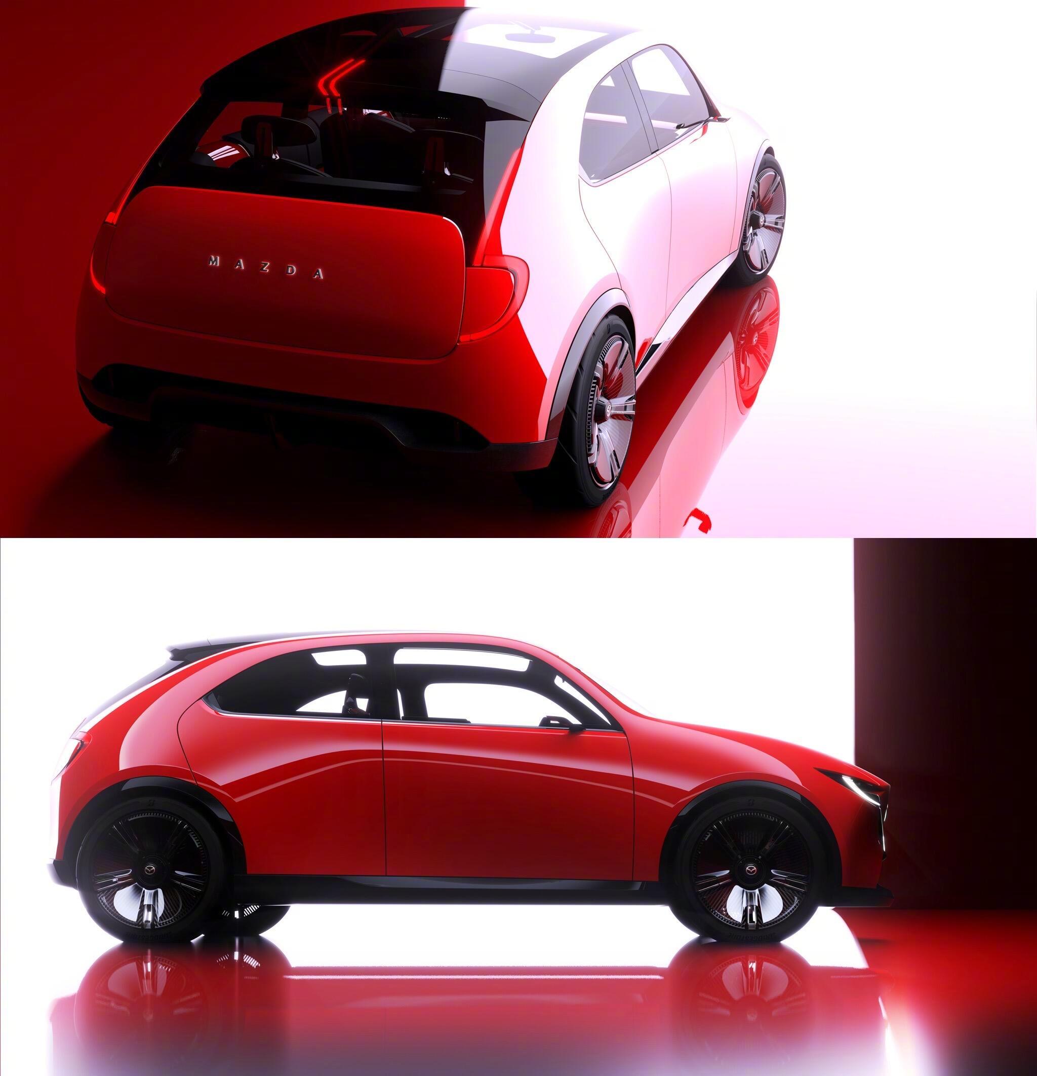 马自达发布的另一款概念小车它的名字叫Vision X-Compact，亮点是“更