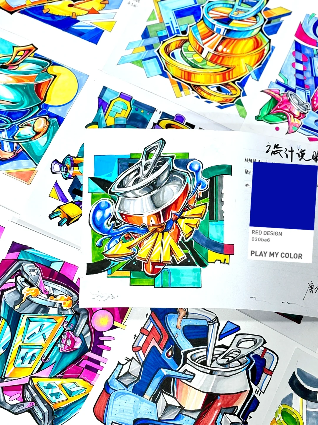 图形创意！易拉罐被玩出花来了！