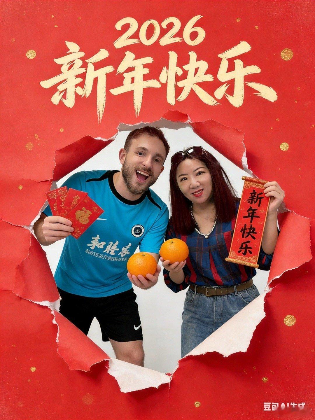 体育AI过大年 这是用AI生成的我和阿代米的马年贺岁合影，话说，为何米米越看越像