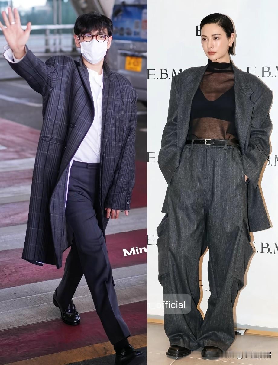 崔胜铉TOP&林珍娜Nana同穿条纹西装，隔空情侣装引爆网友热议
 
近日，崔胜