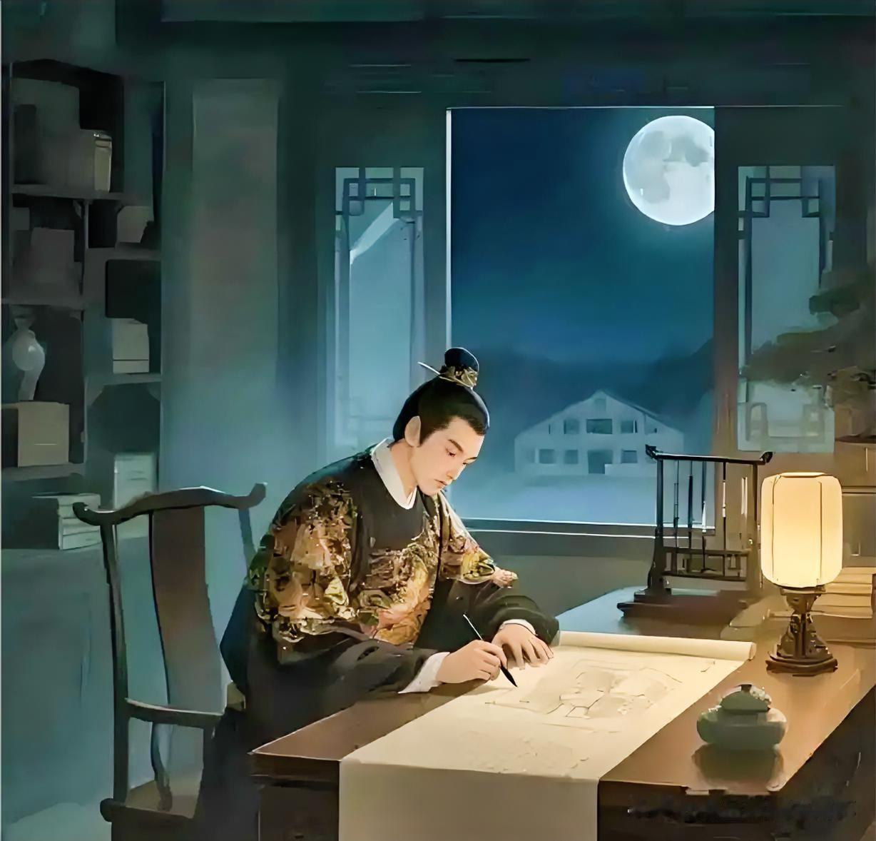 下联：十年灯火照书房
上联：有请雅士[玫瑰][玫瑰][玫瑰]