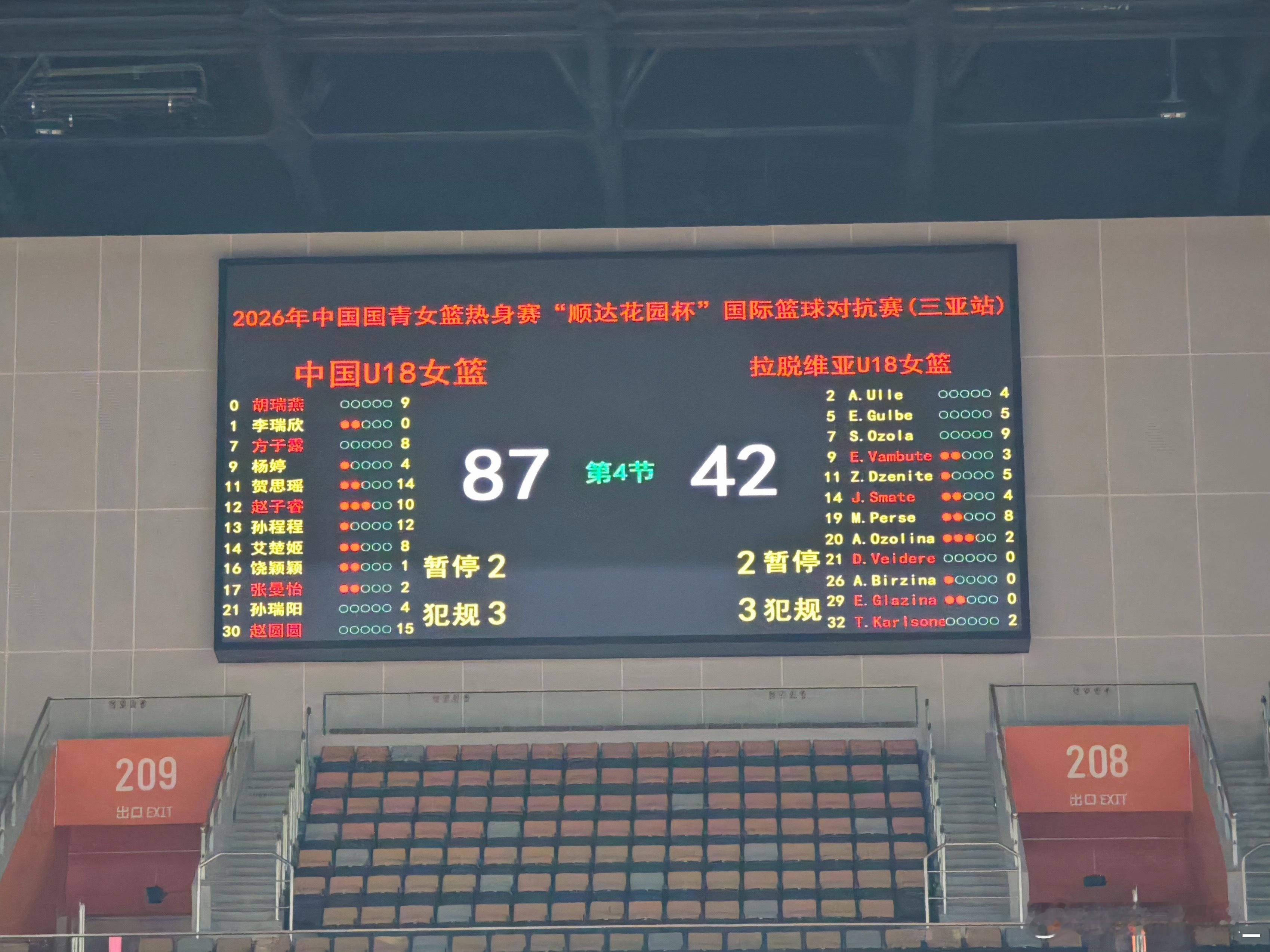 【分差翻倍全程碾压！中国U18女篮轻取拉脱维亚U18】中国U18国青女篮迎战欧洲