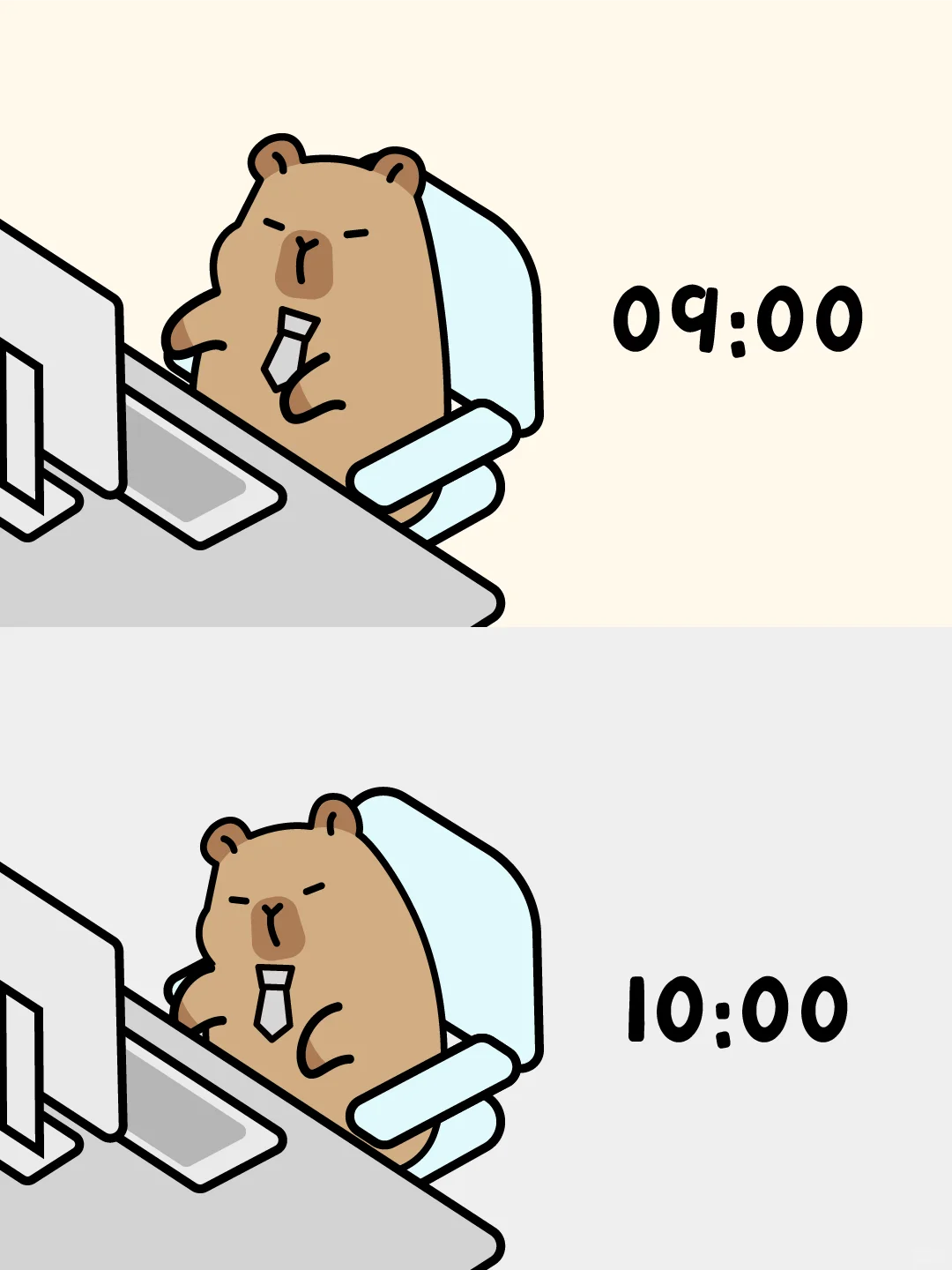 打工人的一天-卡皮巴拉✨