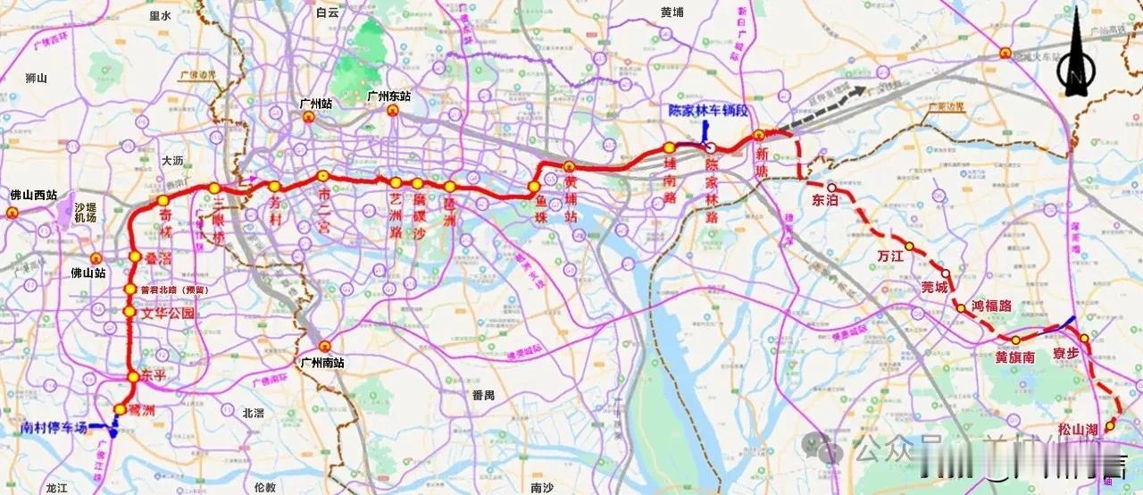 赶在第四期地铁线路审批下来之前，28号线（即佛穗莞城际）终于要开工建设了！这也是