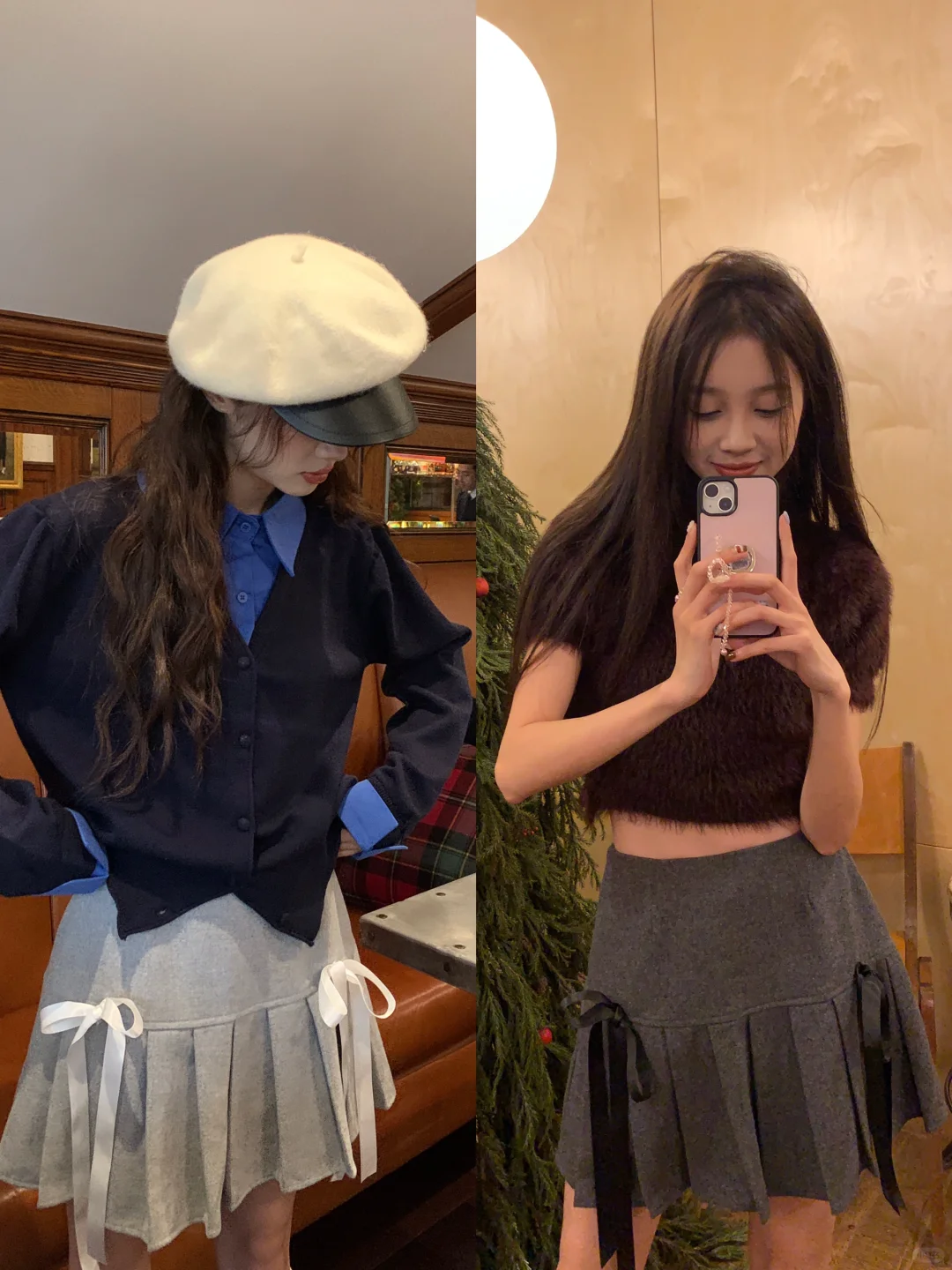 OOTD｜蝴蝶百褶短裙太少女啦