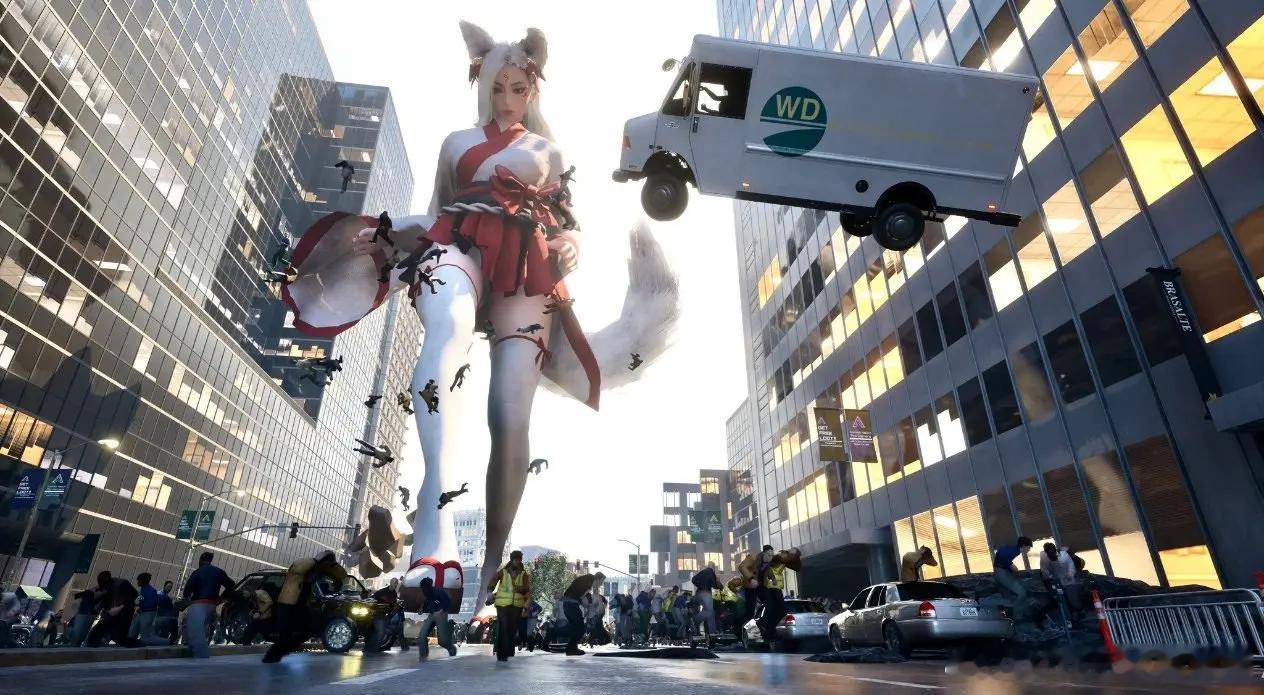 沙盒游戏已登陆Epic平台，《女巨人游乐场》游戏采用虚幻5，最低需要配置RTX3