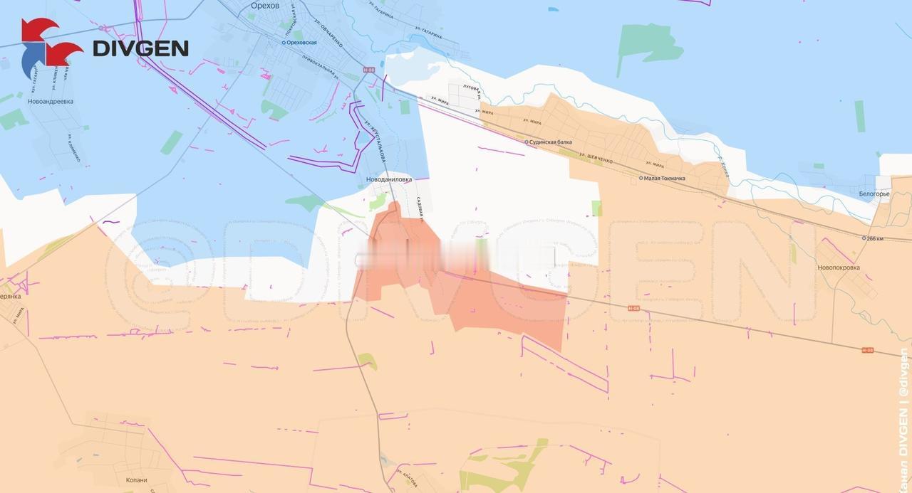 奥列霍夫方向。“第聂伯”集群正在奥列霍夫南部的新达尼洛夫卡推进。

欢迎加入: