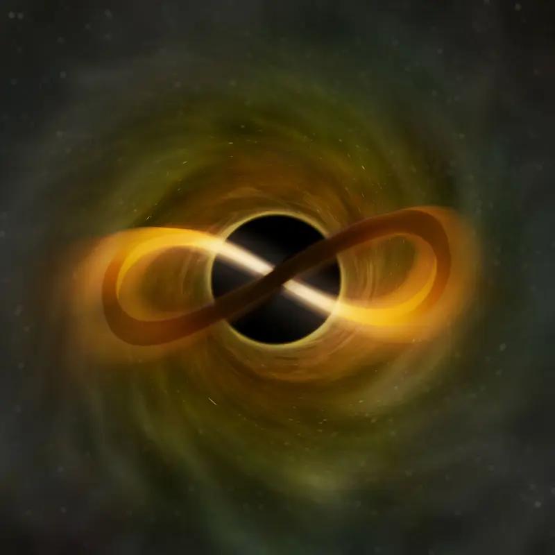 最近，欧洲南方天文台发现一个距地球约3.6亿光年的超大质量黑洞“苏醒”，开始吞噬