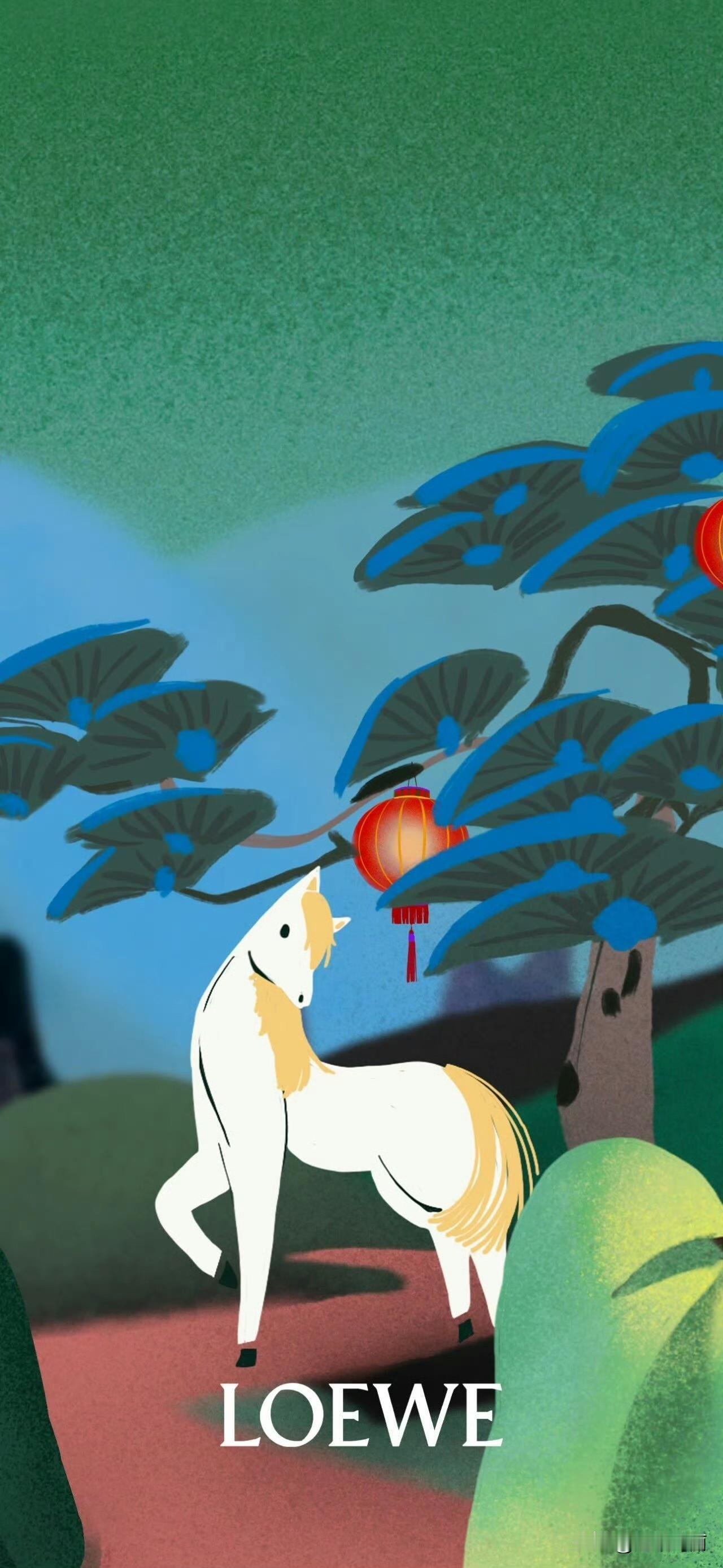 罗意威小马取灯壁纸立马安排上了，国风动画壁纸 真的太好看了吧