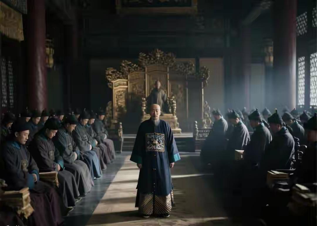 1717年，76岁的李光地上奏请求告老还乡，康熙接过奏折…
 
手指摩挲着奏折上