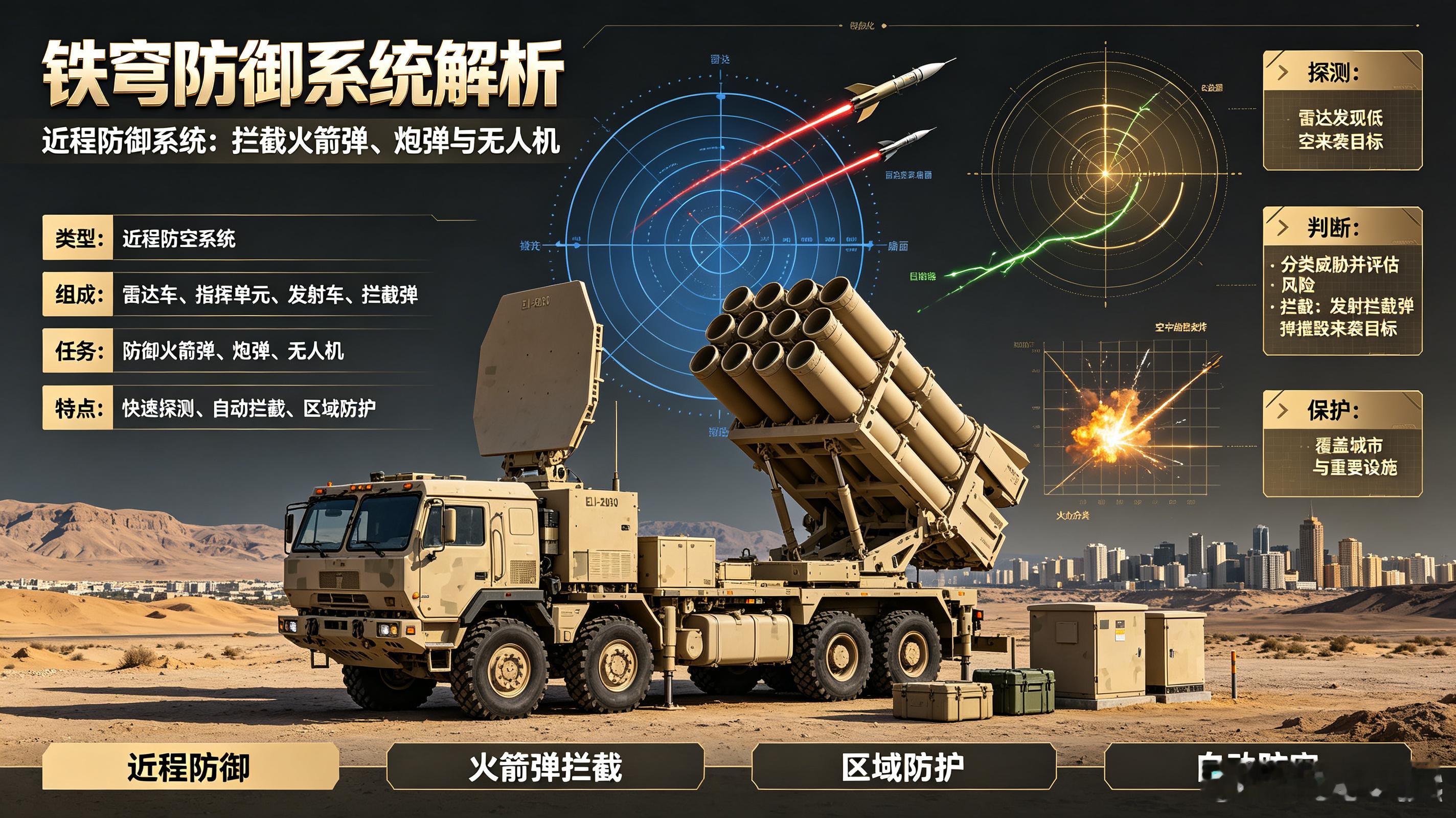 每天认识一件兵器——“铁穹”防御系统今天聊聊以色列的“天空盾牌”——“铁穹”（I