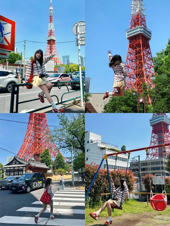 🗼一小时！打卡东京塔绝美机位👉🏻附路线图