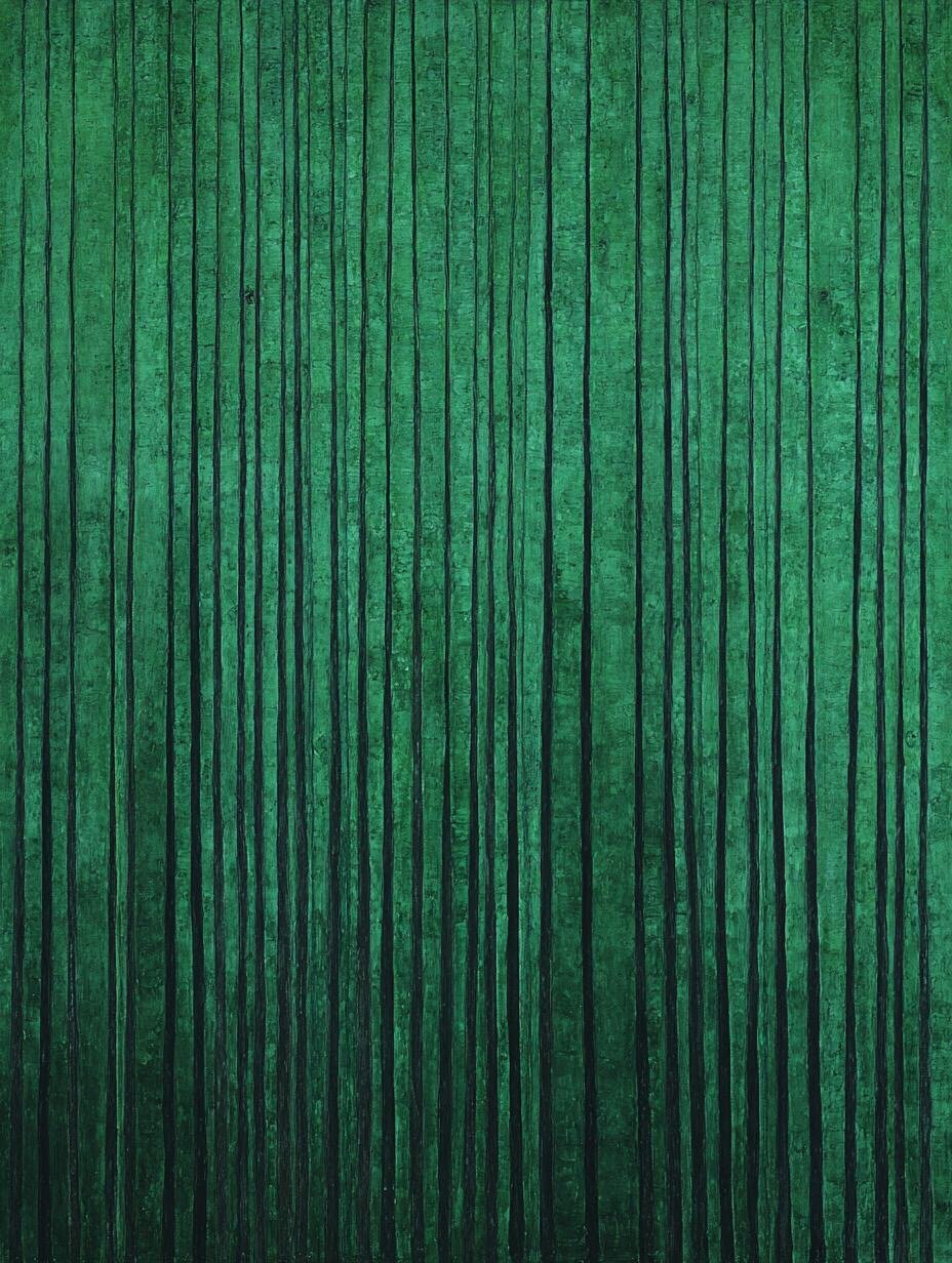 常青隐序 | 青线成序，直意不衰；岁寒不改，生机内敛。 