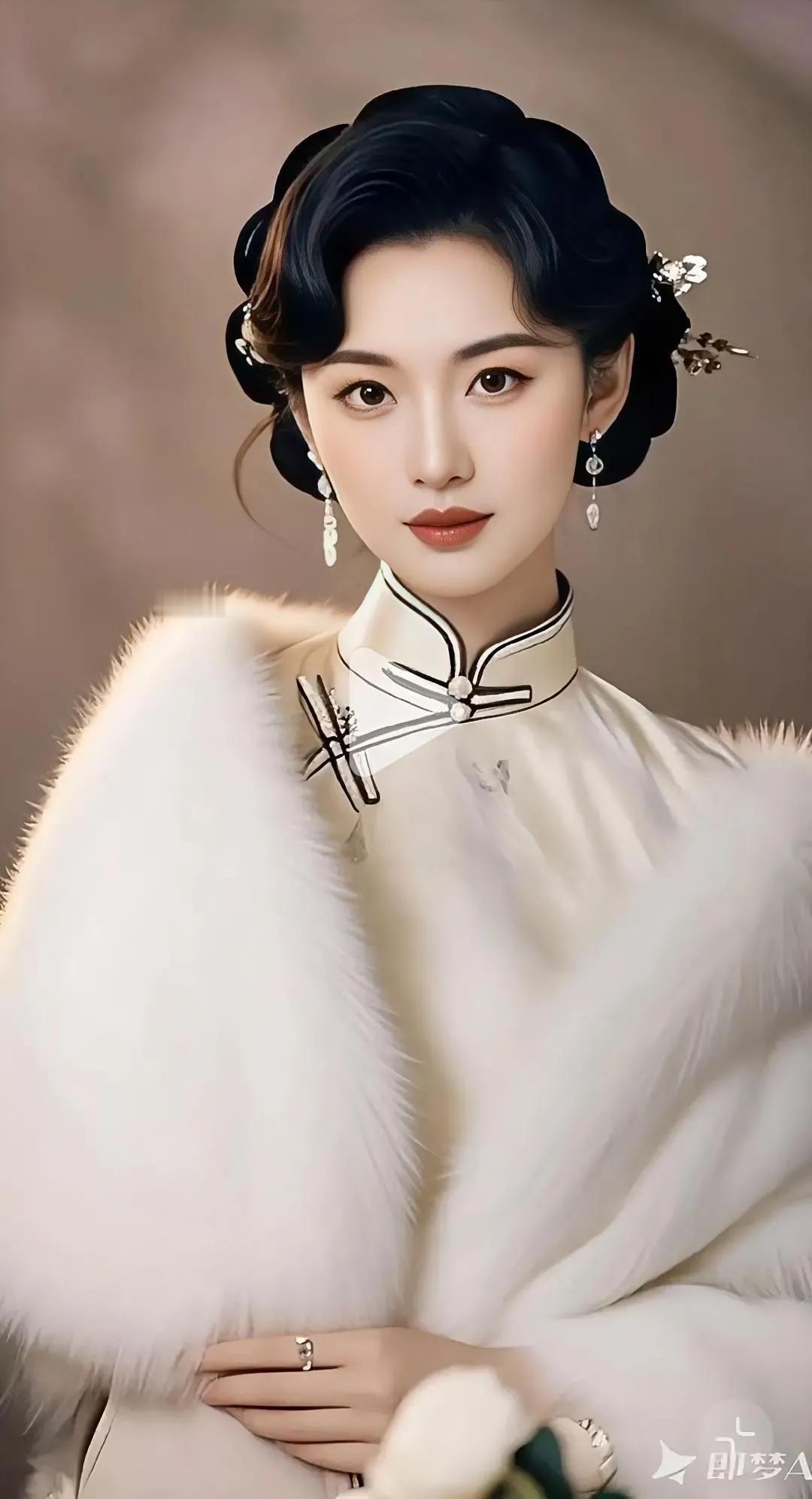 复古旗袍美人，优雅端庄，尽显东方韵味。国风旗袍美女、 高级感旗袍佳人 优雅旗袍美