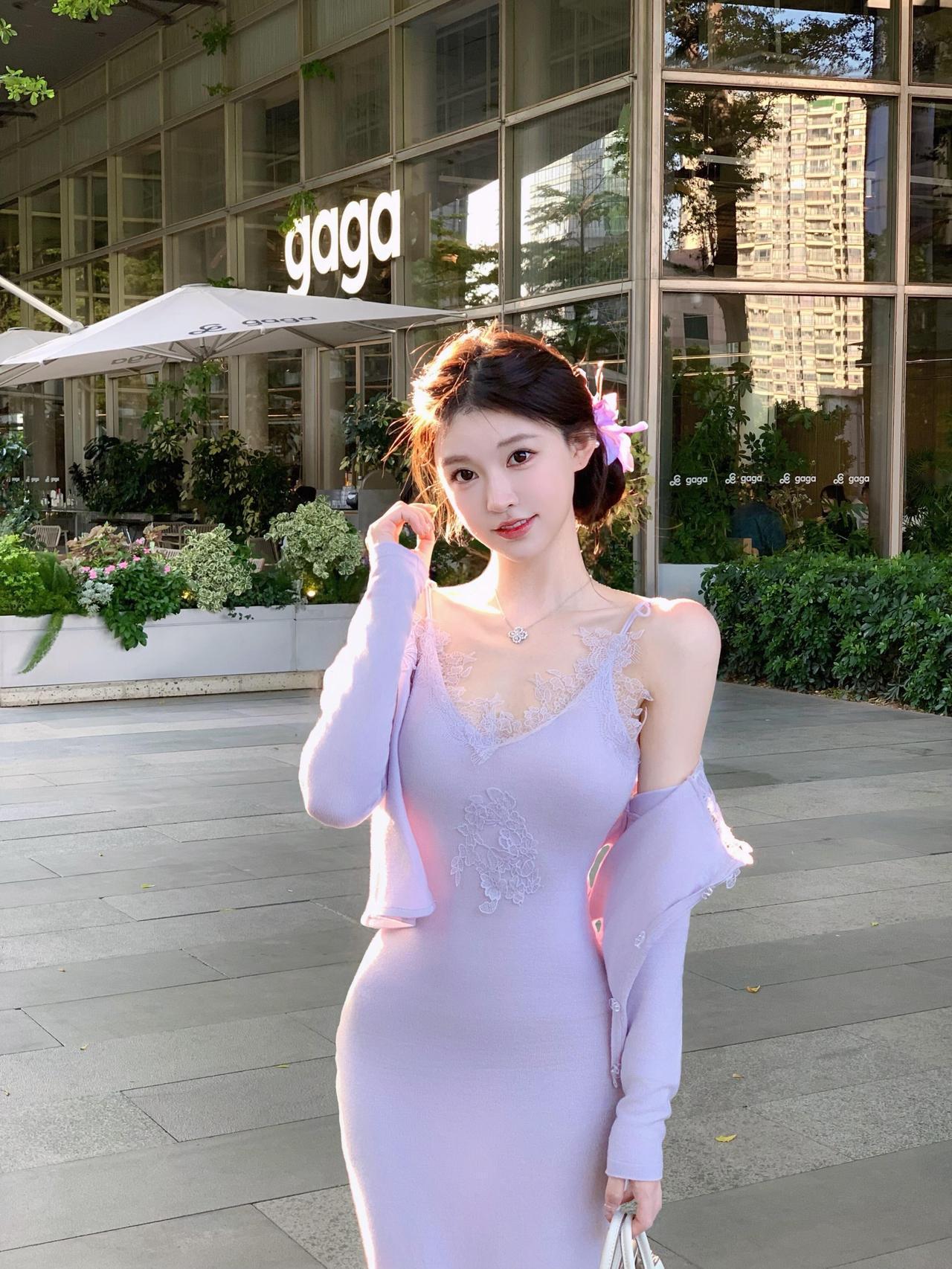 美娇娘美图分享紫色更有韵味