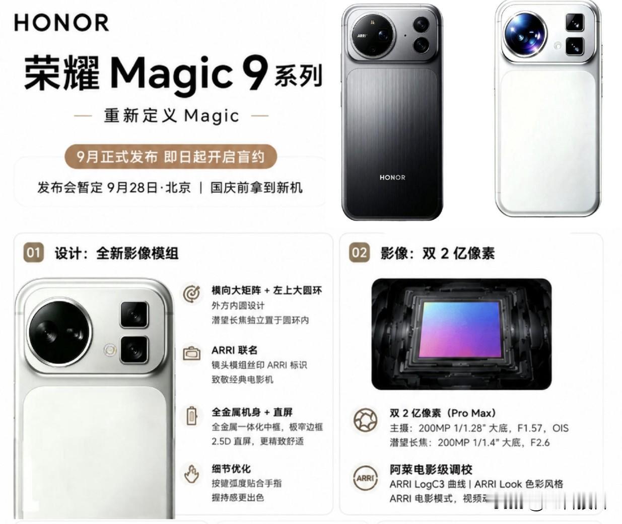 耀子今年崛起了，热度不比华为低了

Magic9系列曝光了，貌似后面模组要改方形