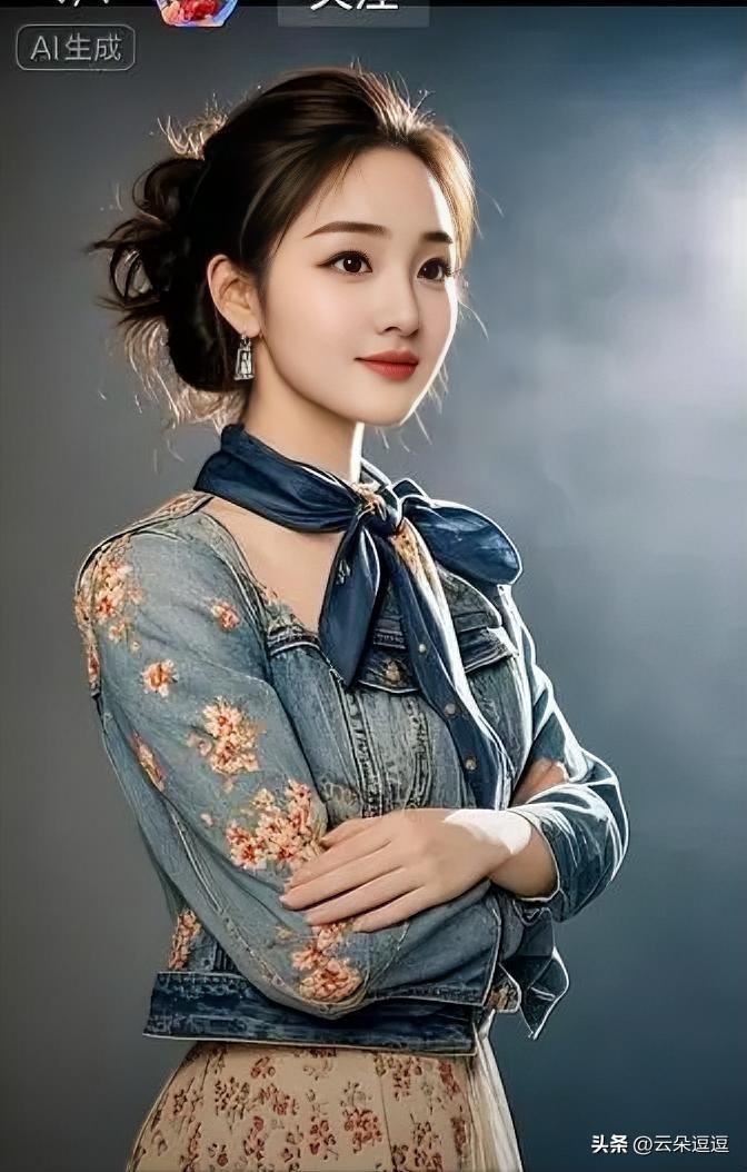 甜美少女风，牛仔与花朵的完美碰撞！🌸💙