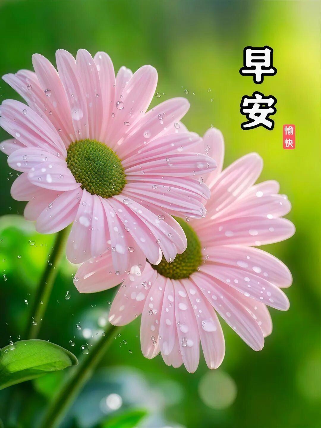 周一如意🌼ᵕ̈✨ʍօʀռɨռɢ 🌟 崭新的一天，沐浴阳光，抖抖烦恼，甩甩疲惫