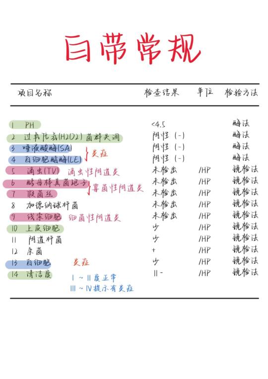 医学生笔记——白带常规
