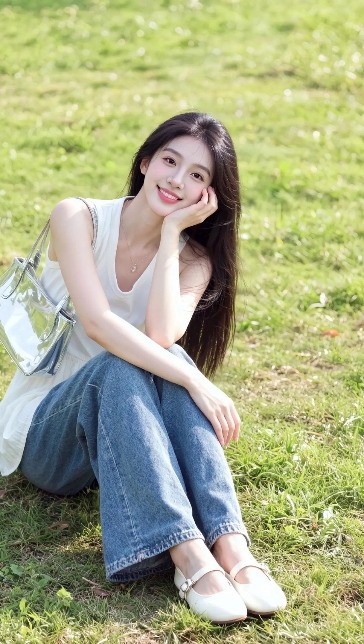 AI草地清新照 随变ai随便玩 ai创作 随变一拍都很夯 玩法合伙人计划