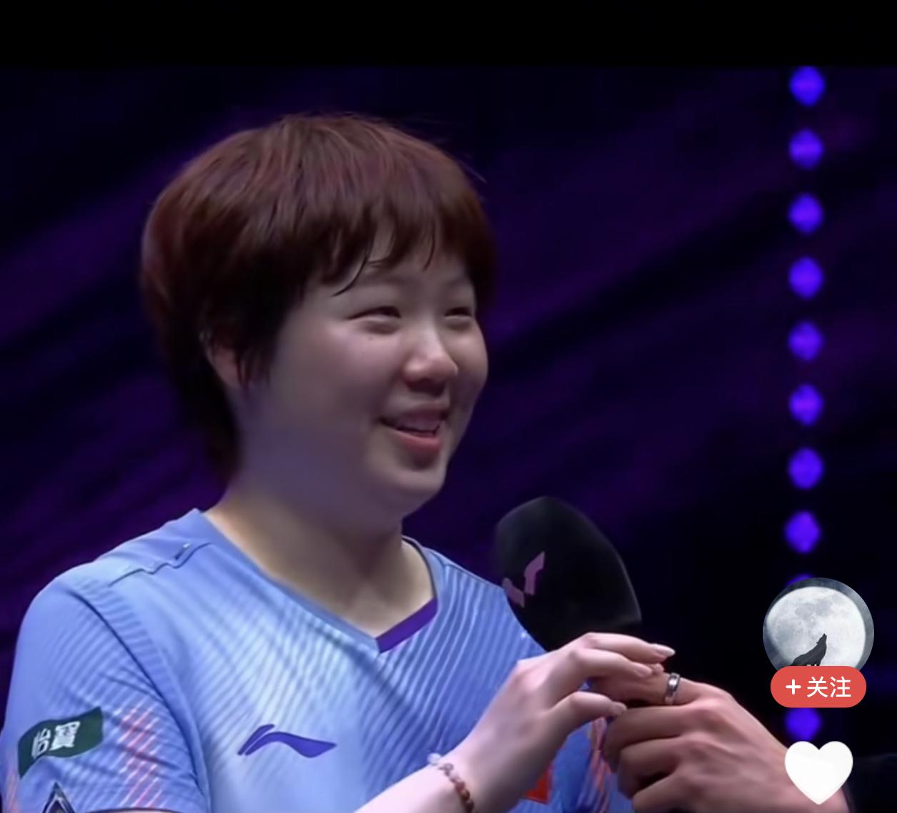 【藏不住心事的蒯曼，她希望自己有一些进步就可以了】这一幕发生在WTT重庆冠军赛（