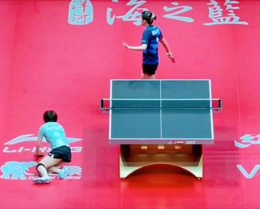 我去！陈幸同3次把平野美宇打趴下！
不是玩笑，
是真趴下了！

同同最近精神萎靡