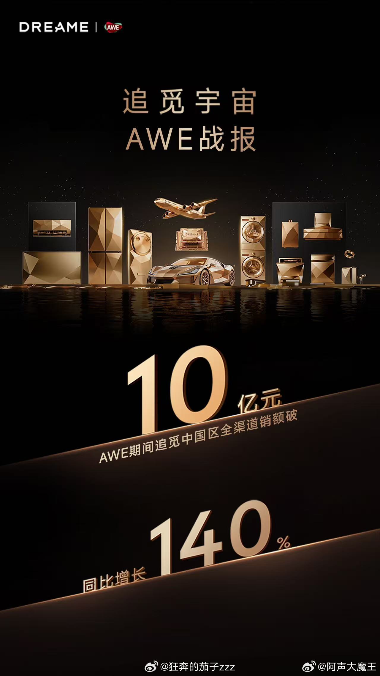 追觅 AWE2026 直接杀疯了啊～AWE 期间全渠道销额破10 亿元，同比暴涨