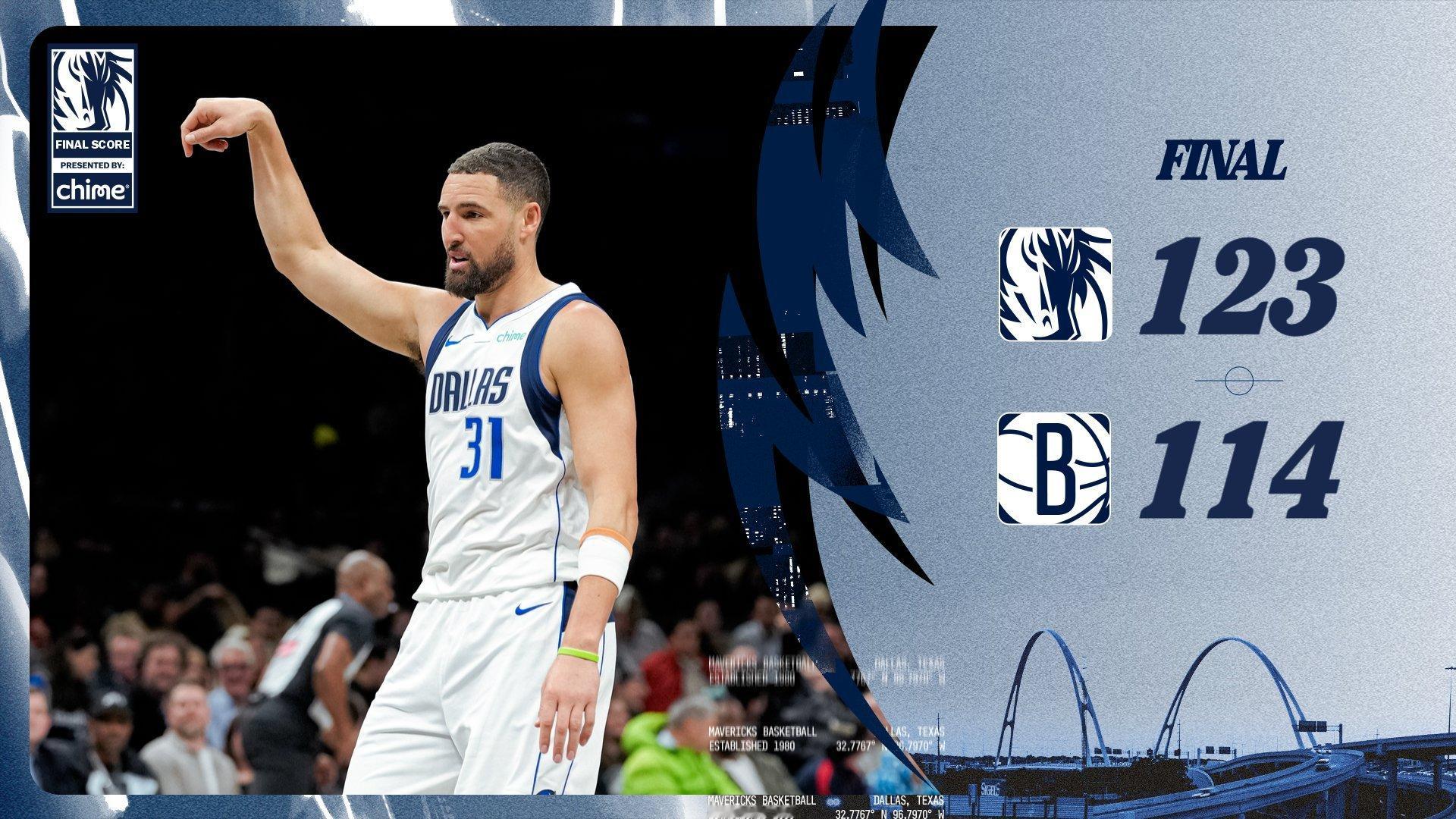 天塌了，又赢了！华盛顿比赛最后时刻扭伤脚踝，希望无大碍。今天也是基德在独行侠的第