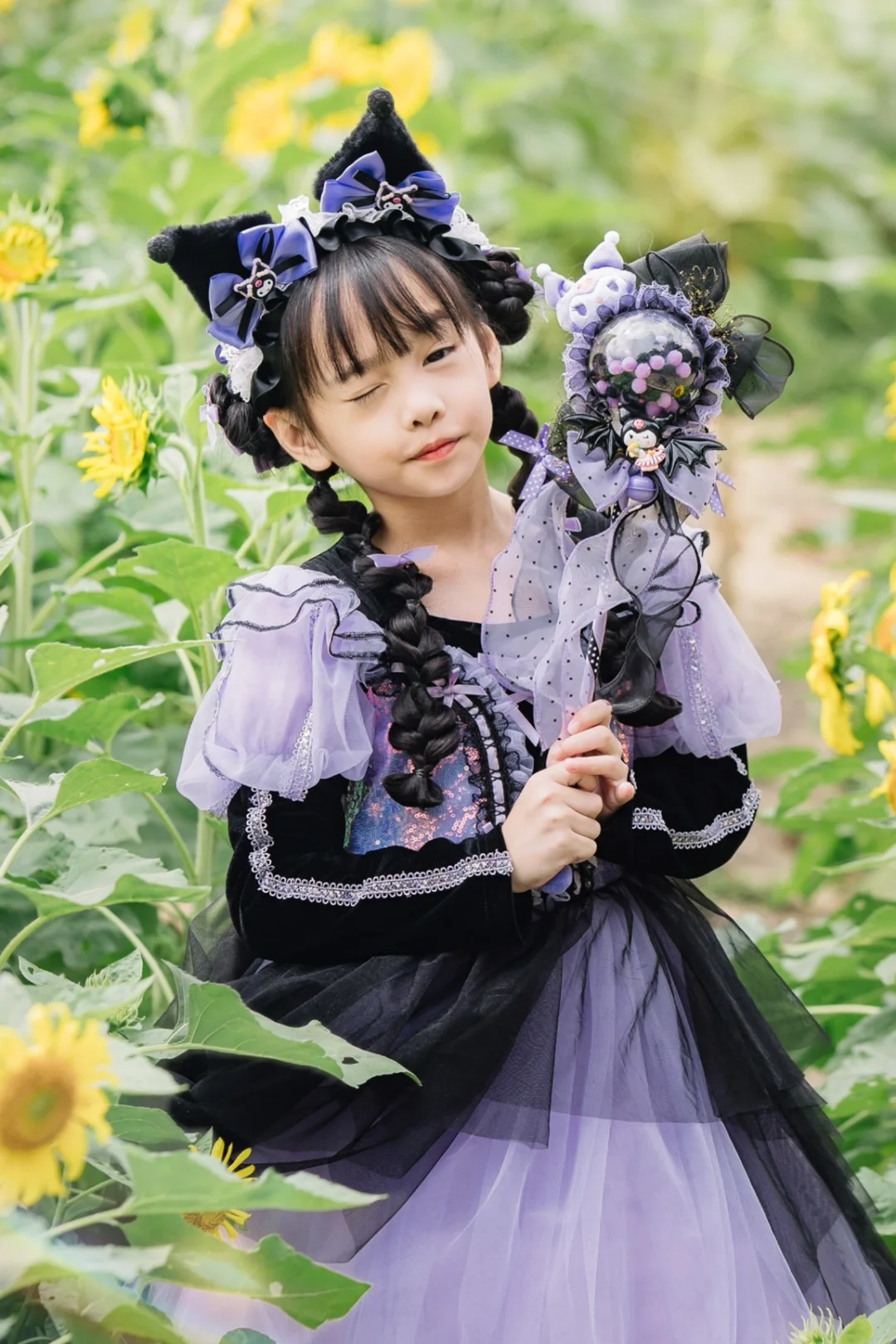 户外是我的精神保护区，库洛米与向日葵