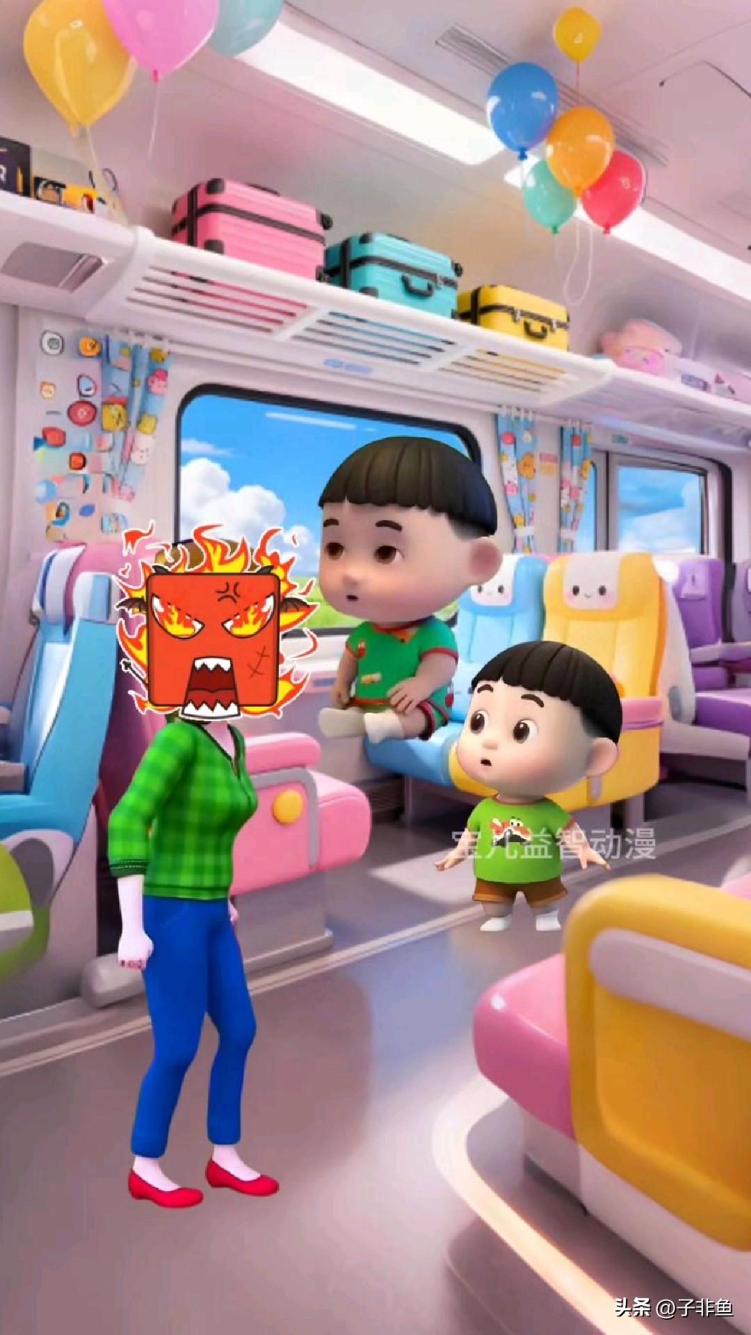 近日，黑龙江一动车上、有个2岁的小孩唱歌，家长也紧着告诉孩子小点声，还是引起了后