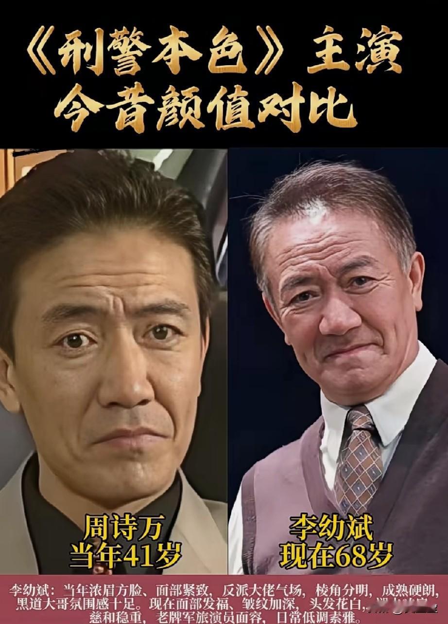 《刑警本色》主演颜值今昔对比
谁更胜一筹？