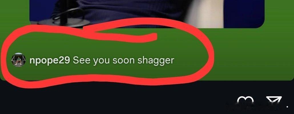牛逼吧普子哥都快被熬走了还在see you soon shagger 